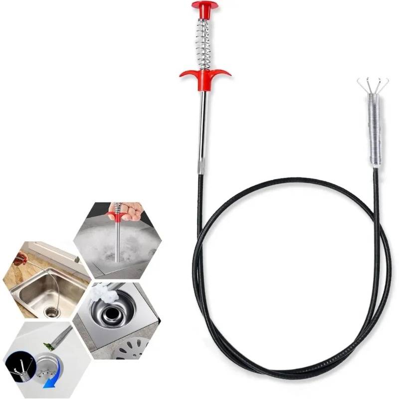 Plunger Toilet - Przepychacz do zlewozmywaków i odpływów 200/160/90/60cm