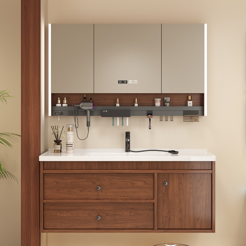 Home Bathroom Vanity Combo - Szafka łazienkowa biała, regał do salonu,