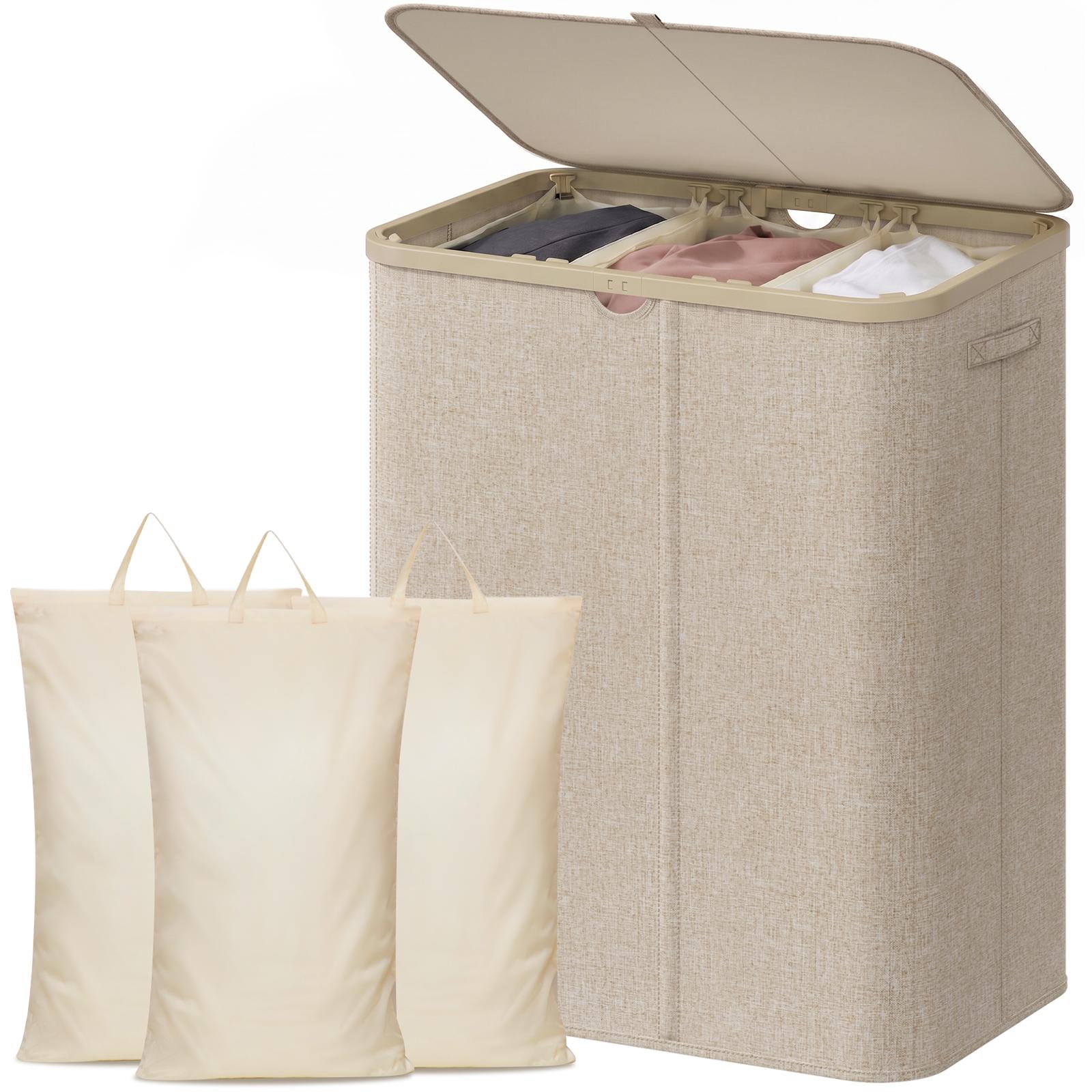 Home Essentials Bathroom Storage - Duży, plastikowy kosz na pranie o