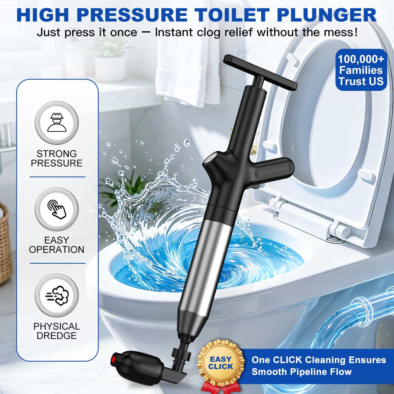 Wysokociśnieniowy odkurzacz do – Plunger Toilet recenzja i cena